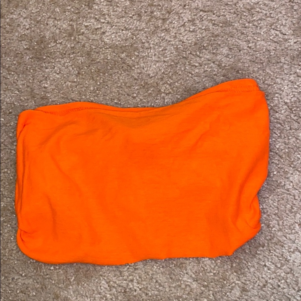 orange tube top